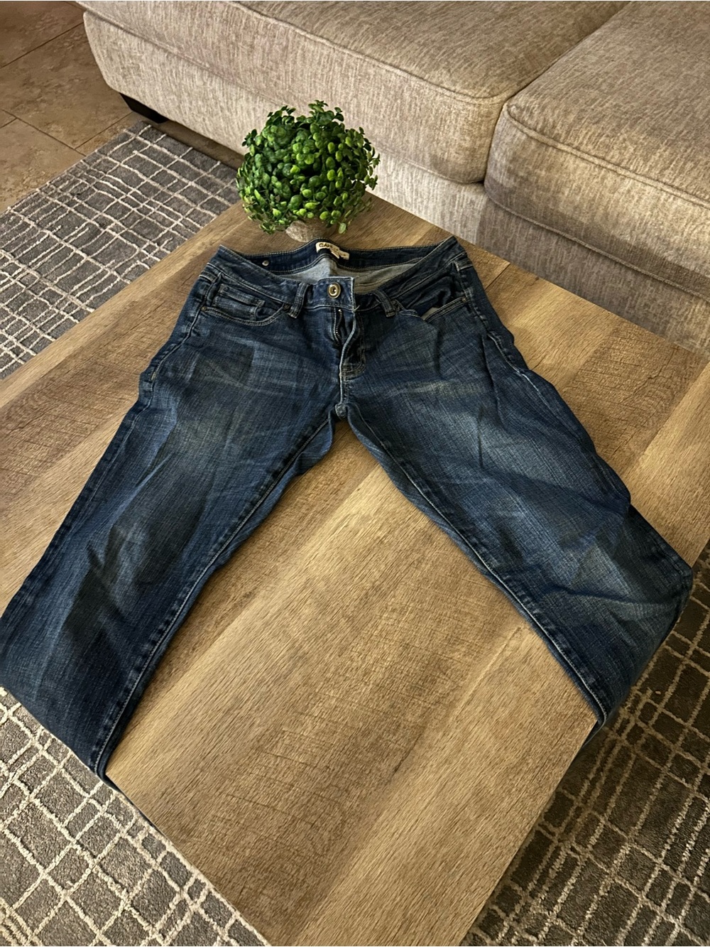 CAbi women’s Relaxed Dark Blue Wash Jeans